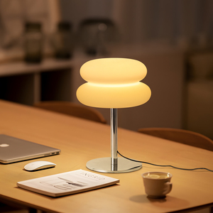 Đèn bàn màu cam hiện đại sáng tạo, đèn ngủ bàn cạnh giường, đèn trang trí phòng khách đơn giản, đèn ngủ nhỏ - Product Image 3