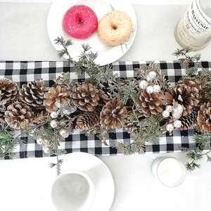 Nhân Tạo Giáng sinh Vòng hoa Nguồn cung cấp trong nhà trang trí thông nón treo dây vòng hoa với Red Berry Garland trang trí - Product Image 3