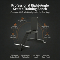 Chaise de musculation professionnelle pour pompes, haltères et presse à angle droit, pour l'entraînement des épaules et des triceps