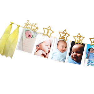 Cartel de foto de primer cumpleaños para bebé, decoración de cumpleaños de 12/13 meses para niño o niña, guirnalda de mitos mensual, Banner de foto - Product Image 5
