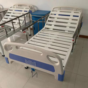 Lit médical manuel pour hôpital, maison de retraite, utilisation simple/double, design mobile, modèle FJ-410, construction en acier - Product Image 2