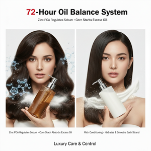 Champú Cosmético ODM para el Control de Grasa del Cabello, con Logotipo Personalizado, Fórmula Herbal con Aminoácidos, Control de Grasa de Setenta y Dos Horas, Efecto Lifting 3D - Product Image 4