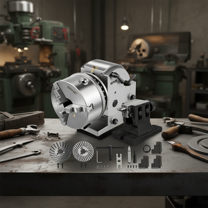 Tête diviseuse Vevor Bs-1 6 pouces à 3 mors avec contre-pointe pour machine de fraisage, perçage et rectification - Product Image 2
