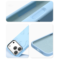 Coque de téléphone en silicone liquide souple pour iPhone Air Coque de téléphone étanche à motif de fleurs 3D pour iPhone 17 16 15 Pro Max Plus