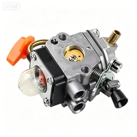 Carburateur avec pompe à essence et bouton orange pour souffleur de feuilles, débroussailleuse et outils de jardinage à 2 temps – Pièces de rechange