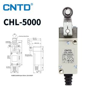 Interruptor de Límite Eléctrico CNTD Changde CHL-5000 Ajustable IP65 con Contactos Plateados y Rodillo de Acero Inoxidable 10A Máx. Corriente - Product Image 1
