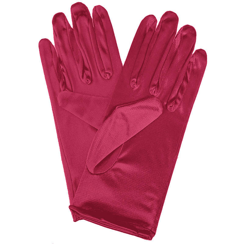 fashion satin gloves women