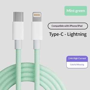 Câble de données tressé à charge ultra-rapide PD20W pour 14promax/Phone13 avec connecteurs <span class=keywords><strong>Lightning</strong></span> et Type-C - Product Image 6