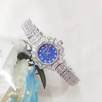 Montre à quartz vintage pour femmes, style décontracté et professionnel, couleur diamant, montre rétro de luxe unique