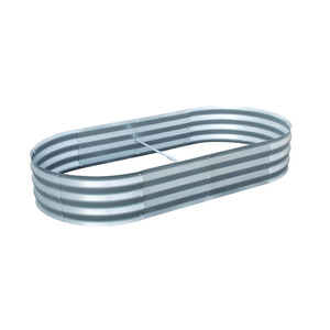 Lit de jardin surélevé galvanisé pour <span class=keywords><strong>l</strong></span>égumes Jardinière surélevée en métal - Product Image 2