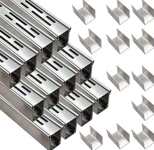 Bandeja de drenaje de acero inoxidable 304 316 personalizada para canaletas modulares, aplicaciones en supermercados, patios y alcantarillado de puentes - Product Image 3