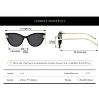 Lunettes de soleil œil-de-chat vintage pour femme 2026, monture métallique, protection UV400, style rétro pour événements extérieurs et vacances
