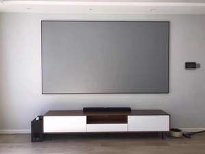 Écran de projecteur à cadre fixe <span class=keywords><strong>ALR</strong></span> <span class=keywords><strong>120</strong></span> <span class=keywords><strong>pouces</strong></span> Black Diamond 16:9 4K/8K 3D UHD écran de projection à longue portée Standard à montage mural - Product Image 3