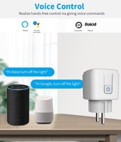 BSSY) Prise intelligente WiFi Tuya, prise EU, télécommande sans fil, adaptateur de charge, alimentation domestique via application téléphonique, minuterie