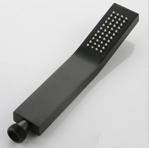 ฝักบัวแรงดันสูงแบบมือถือ DFSH1222 ฝักบัวทองแดงขัดเงาแบบโค้งสี่เหลี่ยมพร้อมสายยาง - Product Image 4