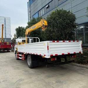 รถบรรทุกติดเครน ISUZU 4x2 รถเครนไฮดรอลิกแบบติดตั้งบนรถบรรทุก บูมตรง พร้อมรถบรรทุกสำหรับขาย - Product Image 5