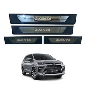 Factory High Quality Car Exterior Accessories Black Chrome ABS Door Sill Scuff Plate for Toyota Avanza Veloz Xenia 2022