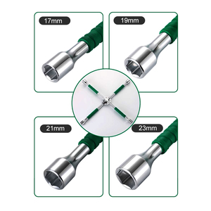 Clé à écrous croisée pour roues de voiture, clé à écrous universelle robuste, matériau CRV, OEM - Product Image 4