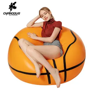 Yiwu gonflable circulaire paresseux canapé confort de qualité supérieure canapé gonflable pvc caoutchouc nylon portable canapé gonflable