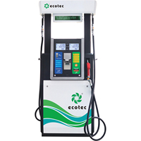 Dispensador de Combustible Ecotec con Máquina de Efectivo, Máquina de Monedas, Dos Boquillas, Bomba Dispensadora de Gasolina para Gasolinera