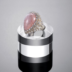 Tinh thể rõ ràng plexiglass <span class=keywords><strong>Acrylic</strong></span> Rod hiển thị Riser cơ sở cho nhẫn và thu nhỏ - Product Image 2