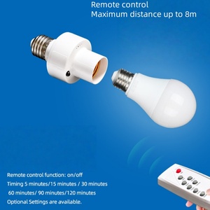 E27 điều khiển từ xa Đèn adapter có thể thiết lập các bộ đếm thời gian để tắt đèn chủ - Product Image 2