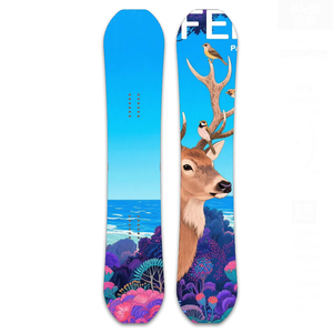 Équipement de <span class=keywords><strong>ski</strong></span> professionnel personnalisé en bois de peuplier, fibre de carbone, snowboard tout-terrain, base frittée, bord en acier autrichien, hiver - Product Image 1