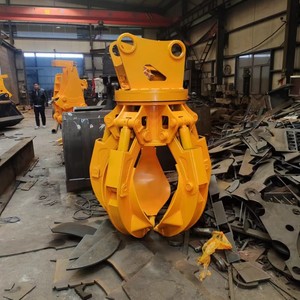 Suministro de fábrica: Garra mecánica hidráulica tipo 'Orange Peel' para excavadora, para troncos, acero y chatarra - Product Image 4