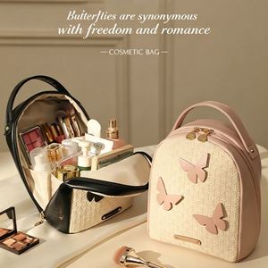 <b>Large</b> Capacity Portable <b>Makeup</b> <b>Bag</b> Zipper Closure Trendy Candy Pattern PU Fashion Handbag Soft Handle - Product Image 4