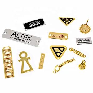 Tanai-bolsa con logotipo de <span class=keywords><strong>metal</strong></span> grabado personalizado, placa de etiqueta de marca, etiqueta adhesiva de pin de tela para bolsas y bolsos, hardware y accesorios - Product Image 3