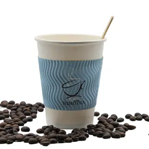 Großhandel tassen trinken frites-100ml Kaffee zum Mitnehmen Kleine Praline Minimalist Sip Snack Pommes Bedruckte Ripple Paper Drink Cup