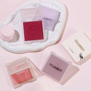 Eco Friendly Single Eye Shadow case Compact Powder case Pet Crystal square <b>Blushes</b> Package - Product Image 1