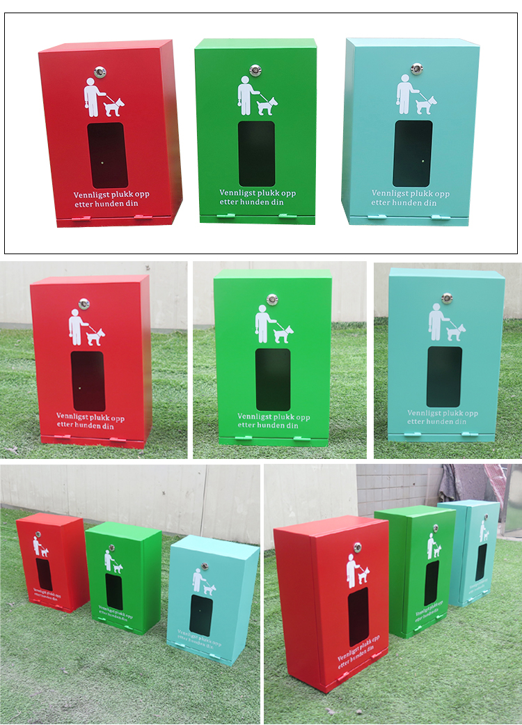 Aluminum steel dog pet waste station bins