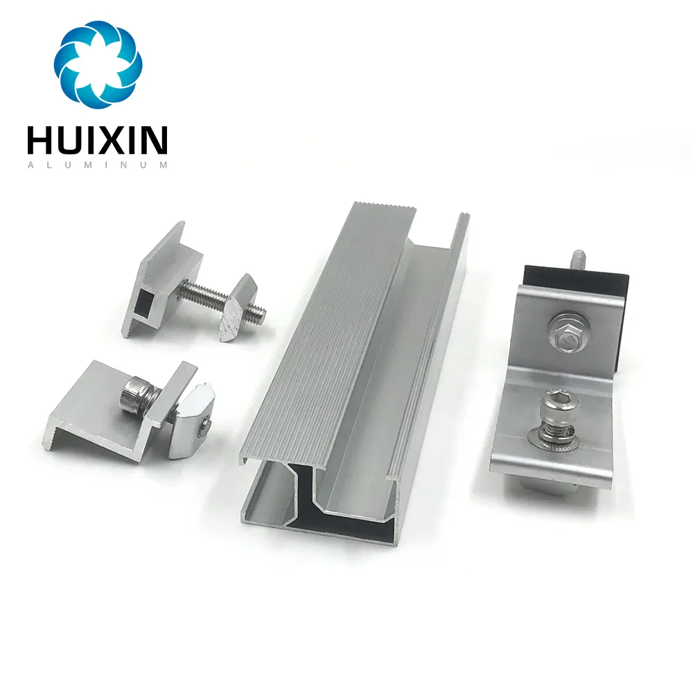 Top Quality Solar Panel Mounting Bracket End Clamp Aluminum Rail Clamp Solar Racking Clamp