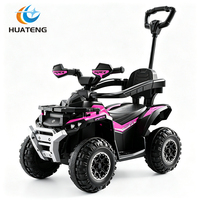 Quad électrique pour enfants HT M601-1 12V avec commande intelligente par application, musique, lumières, télécommande 2.4G, suspension sur 4 roues, en plastique