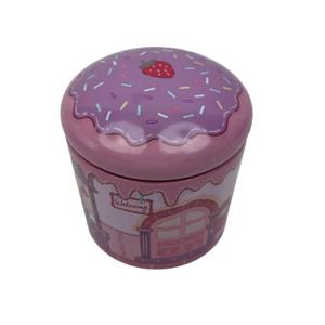 Ready Stock Cupcake Mushroom Shaped Tin Box Cute Cartoon Printed Food Grade Metal Tin Can For Cookie Candy Snack Gift Packaging - Product Image 3