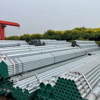 Tuyau rond en acier au carbone galvanisé à chaud certifié ASTM ERW API de 2-3/8 pouces 1-1/2 pouces avec service de pliage