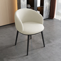 Chaise de bureau moderne et simple de luxe avec pieds en métal tabouret de maquillage pour ordinateur créatif et célèbre sur Internet dossier pour bureau à domicile adulte