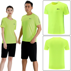 Camiseta Deportiva para Parejas, Lisa, de Verano, Manga Corta, Transpirable, Absorbente de Humedad, Tela Pinhole, para Publicidad, Actividades Grupales, Estudiantes - Product Image 5