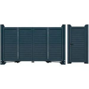 Puertas <span class=keywords><strong>de</strong></span> Entrada Automáticas para Casas, Puerta Eléctrica Automática Grande para el Hogar, Puerta Plegable Suspendida con Motor - Product Image 1