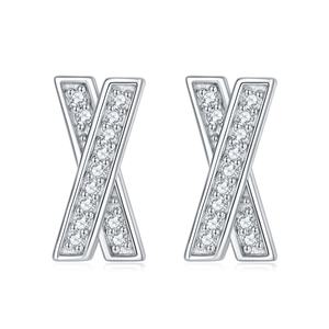 Jewelry Set X Shape Sterling Silver Set Prong Setting - Product Image 4