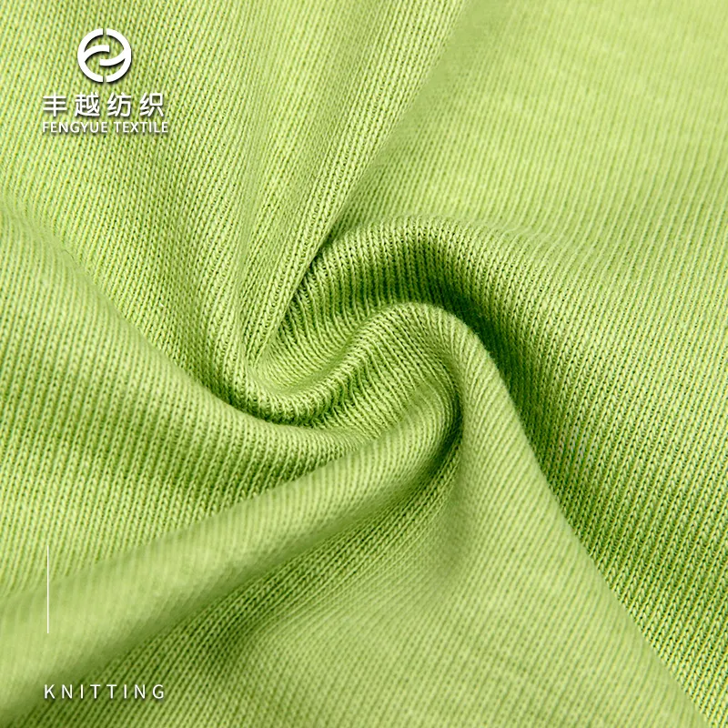 2101#designer Knitted Fabric Mixed 30%polyester/70%cotton Fabric For Clothing