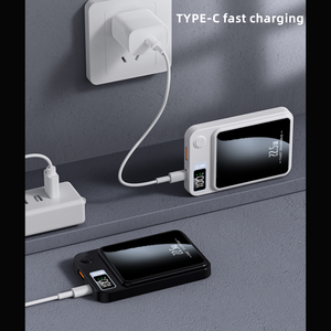 Cargador Inalámbrico de Venta Rápida, Banco de Energía Portátil de 10000 mAh, Magnético, con Salida Inalámbrica TIPO-C para <span class=keywords><strong>iPhone</strong></span> - Product Image 4