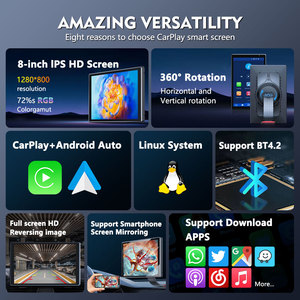 Pantalla Multimedia inteligente para coche con rotación giratoria de 9 pulgadas, Carplay portátil giratorio de 360 °, Android para <span class=keywords><strong>Opel</strong></span> <span class=keywords><strong>Corsa</strong></span> D <span class=keywords><strong>2013</strong></span> - Product Image 3