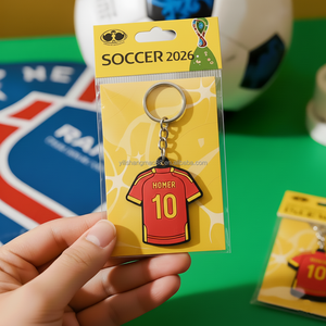 Llavero de Diseño Personalizado de Camiseta de Fútbol Estilo <span class=keywords><strong>Español</strong></span> en PVC, Silicona Suave 2D, Regalos Promocionales Personalizados - Product Image 1
