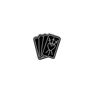 دبابيس معدنية مخصصة بتصميم ساحرة يدوية الصنع لطاولة الويجا وكتاب التارو، بنمط قوطي جديد، مطلية بالمينا الناعمة، مناسبة للحقائب والملابس النسائية - Product Image 4