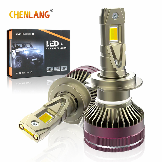 Chenlang 6000K 4300K 3000K 3 Color 130W 15000LM CLK13 LED Light Bulb H4 H7 H11 9005 9006 H1 H3 H8 H9 H10 Led Light for Headlight