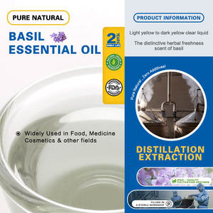 <span class=keywords><strong>Huile</strong></span> <span class=keywords><strong>essentielle</strong></span> de basilic doux biologique pour la peau-100% Pure Natural <span class=keywords><strong>Ocimum</strong></span> <span class=keywords><strong>Basilicum</strong></span> Leaves Vapeur Distillée | En vrac 1kg - Product Image 3