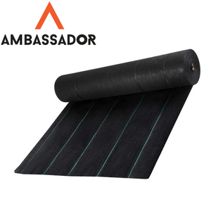90g <b>Black</b> Plastic Ground Cover Uv Stable Weed Mat Agriculture Weed Mat Farming Weed Barrier Block Mat Landscape <b>Fabric</b> - Product Image 6