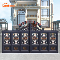 Portails coulissants automatiques de luxe en alliage d'aluminium pour villas et cours extérieures - Designs de portails principaux personnalisés
